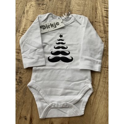 Romper "Kerstboom snorretjes" Romper "Kerstboom snorretjes"