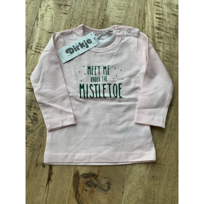Shirt maat 68 "Meet me under the Mistletoe" Shirt maat 68 "Meet me under the Mistletoe"