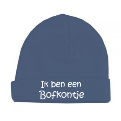 Babymutsje "Ik ben een bofkontje"