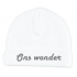 Babymutsje "Ons wonder"