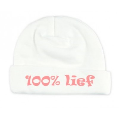 Babymutsje "100% lief"