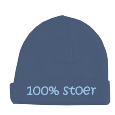 Babymutsje "100% stoer"