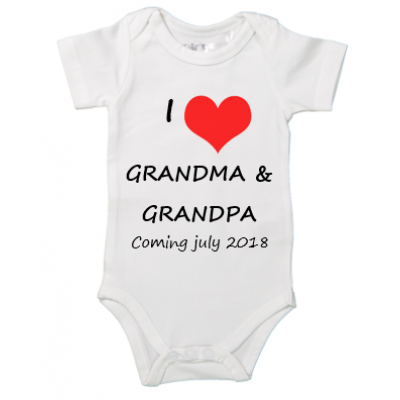 Rompertje "I love Grandpa + Grandma" Rompertje "I love Grandpa + Grandma"