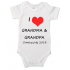 Rompertje "I love Grandpa + Grandma"