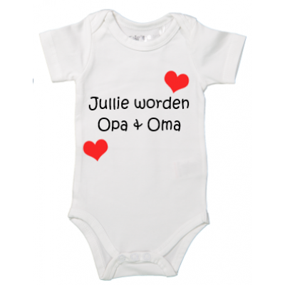 Rompertje "Jullie worden opa & oma" Rompertje "Jullie worden opa & oma"