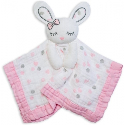 Lulujo Knuffeldoekje Pink Bunny Lulujo Knuffeldoekje Pink Bunny