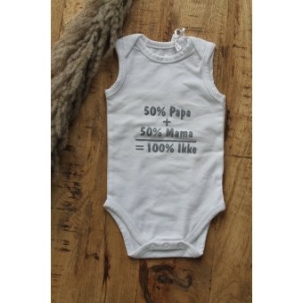 Romper "50% mama en 50% papa"