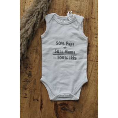 Romper "50% mama en 50% papa" Romper "50% mama en 50% papa"