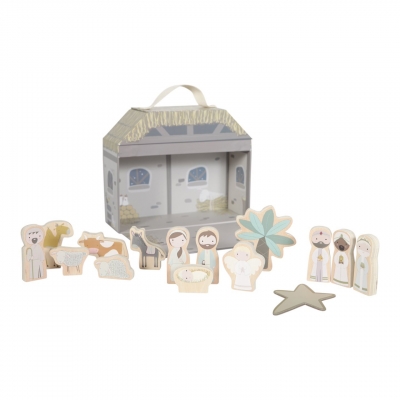 Speelkoffer kerststal Little dutch Speelkoffer kerststal Little dutch