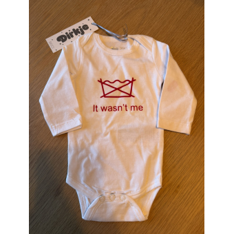 Romper maat 50/56 "It wasn't me