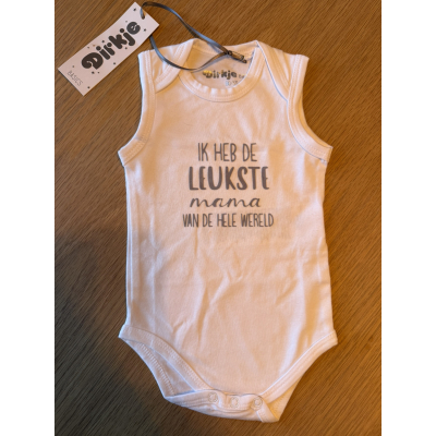 Romper maat 50/56 "Ik heb de leukste mama" Romper maat 50/56 "Ik heb de leukste mama"