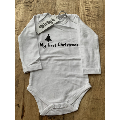 Romper maat 62/68 "My first Christmas"