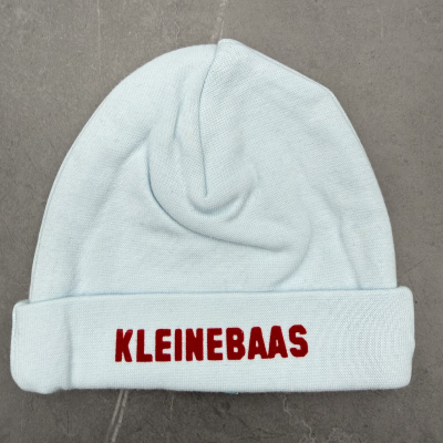 Babymutsje "kleine baas" Babymutsje "kleine baas"