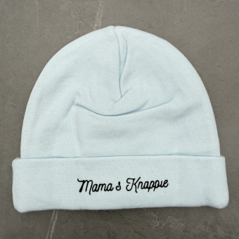 Babymutsje "mama's knappie"