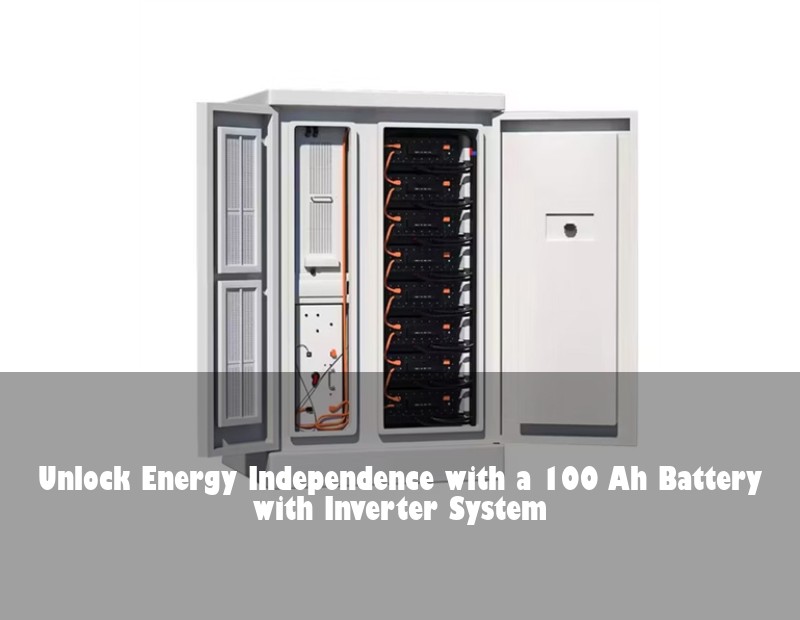 Unlock Energy Independence with a 100 Ah Battery with Inverter System