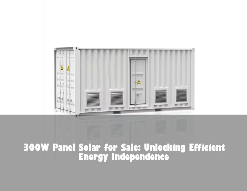 300W Panel Solar for Sale: Unlocking Efficient Energy Independence