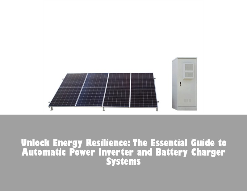 Unlock Energy Resilience: The Essential Guide to Automatic Power Inverter and Battery Charger Systems
