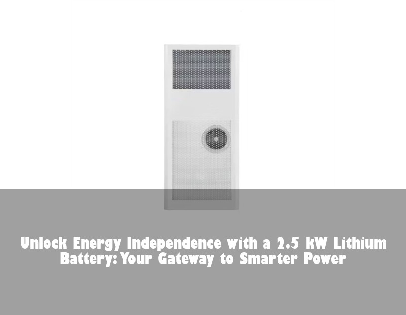 Unlock Energy Independence with a 2.5 kW Lithium Battery: Your Gateway to Smarter Power