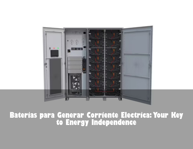 Baterias para Generar Corriente Electrica: Your Key to Energy Independence