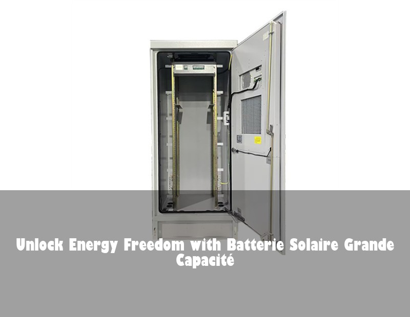 Unlock Energy Freedom with Batterie Solaire Grande Capacité