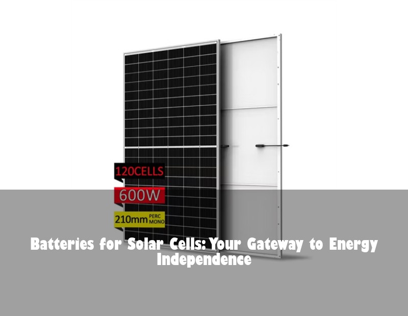 Batteries for Solar Cells: Your Gateway to Energy Independence