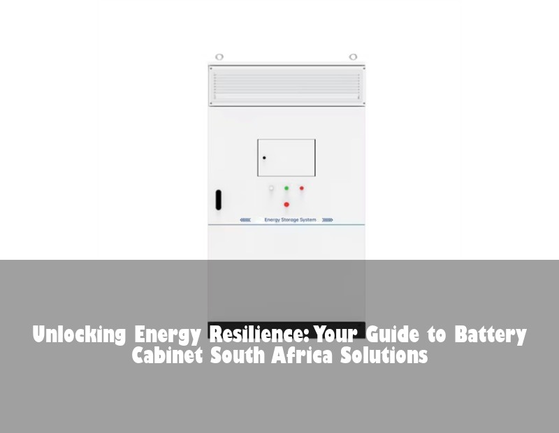 Unlocking Energy Resilience: Your Guide to Battery Cabinet South Africa Solutions