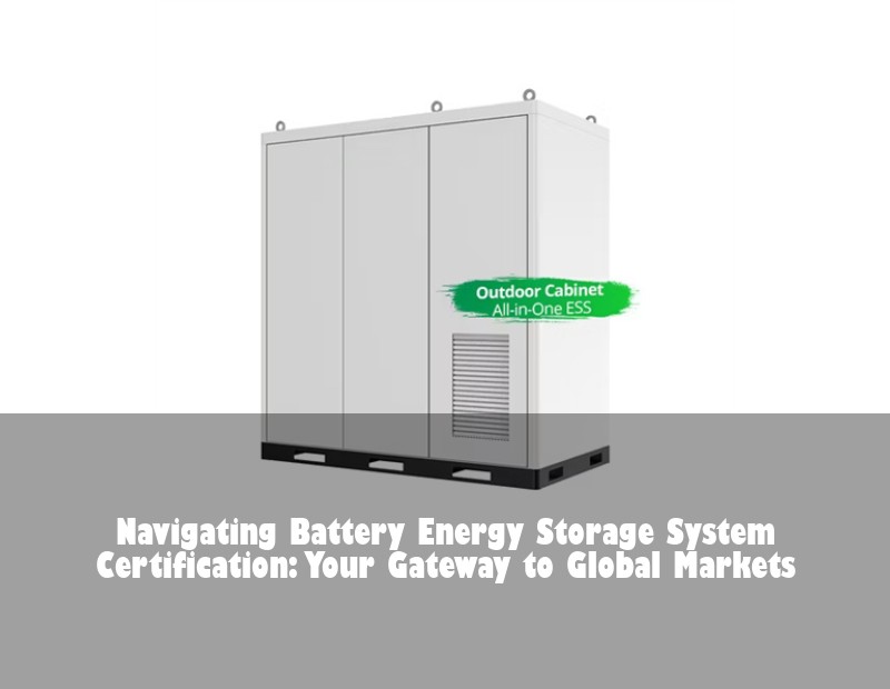 Navigating Battery Energy Storage System Certification: Your Gateway to Global Markets