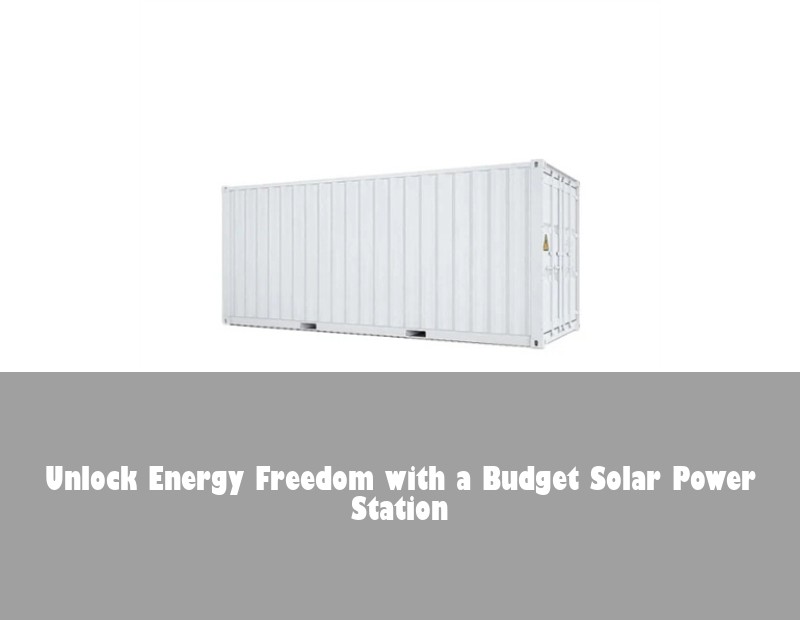 Unlock Energy Freedom with a Budget Solar Power Station