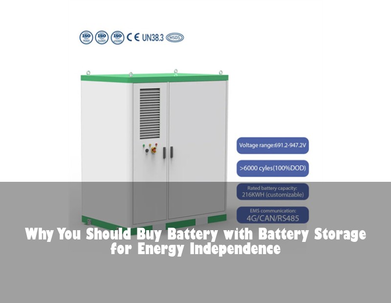 Why You Should Buy Battery with Battery Storage for Energy Independence