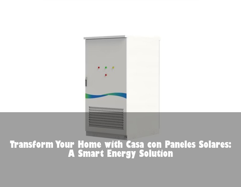 Transform Your Home with Casa con Paneles Solares: A Smart Energy Solution | HJ Energy Storage News