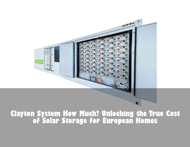 Clayton System How Much? Unlocking the True Cost of Solar Storage for European Homes
