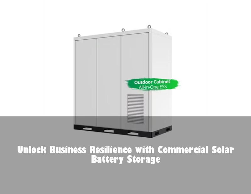 Unlock Business Resilience with Commercial Solar Battery Storage