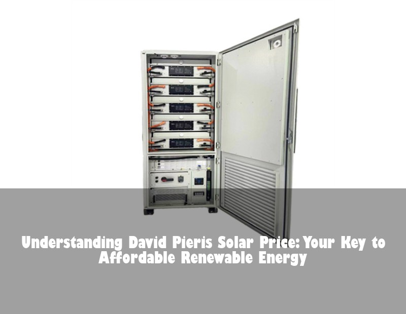 Understanding David Pieris Solar Price: Your Key to Affordable Renewable Energy | HJ Energy Storage News