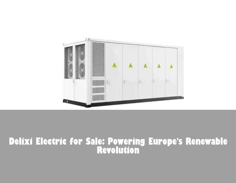 Delixi Electric for Sale: Powering Europe's Renewable Revolution