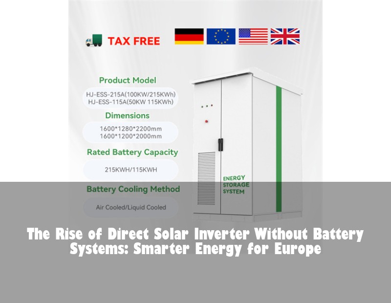 The Rise of Direct Solar Inverter Without Battery Systems: Smarter Energy for Europe
