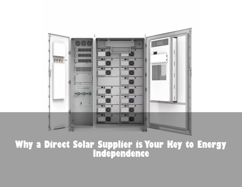 Why a Direct Solar Supplier is Your Key to Energy Independence