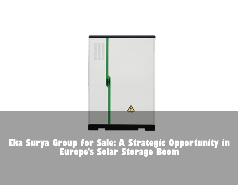 Eka Surya Group for Sale: A Strategic Opportunity in Europe's Solar Storage Boom