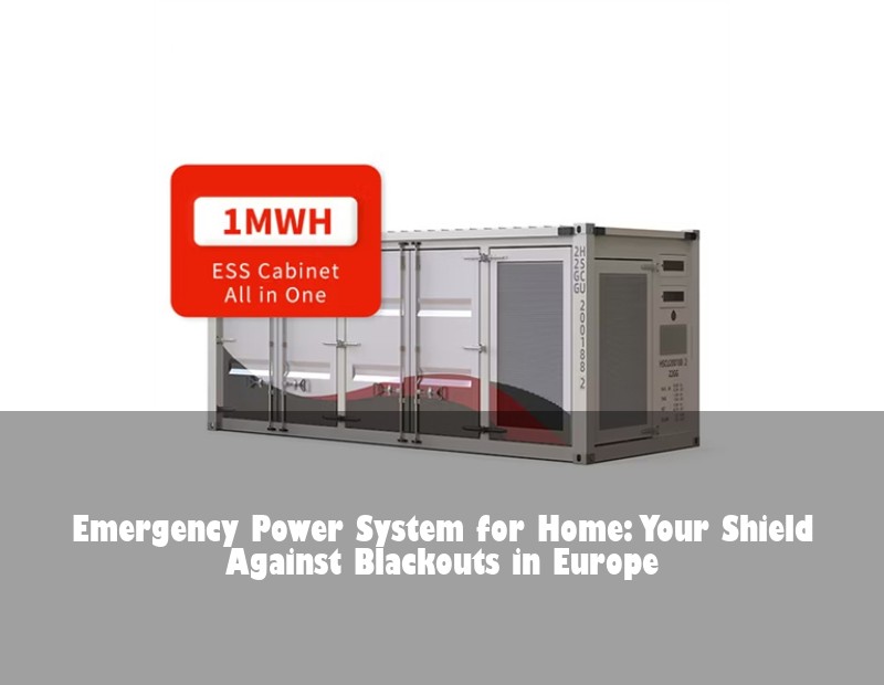 Emergency Power System for Home: Your Shield Against Blackouts in Europe