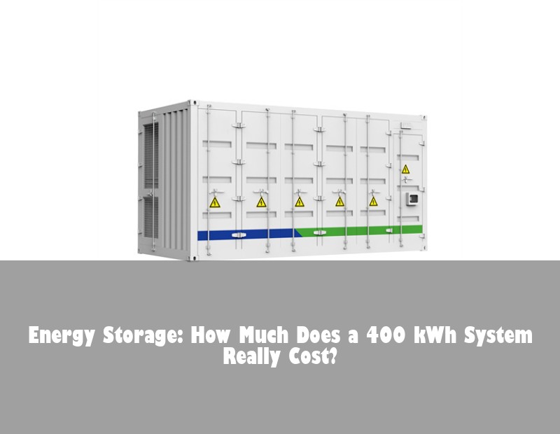 Energy Storage: How Much Does a 400 kWh System Really Cost?