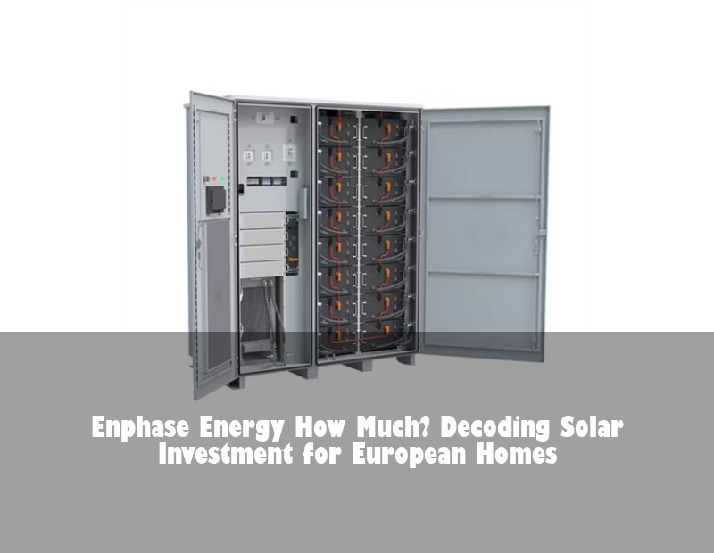 Enphase Energy How Much? Decoding Solar Investment for European Homes