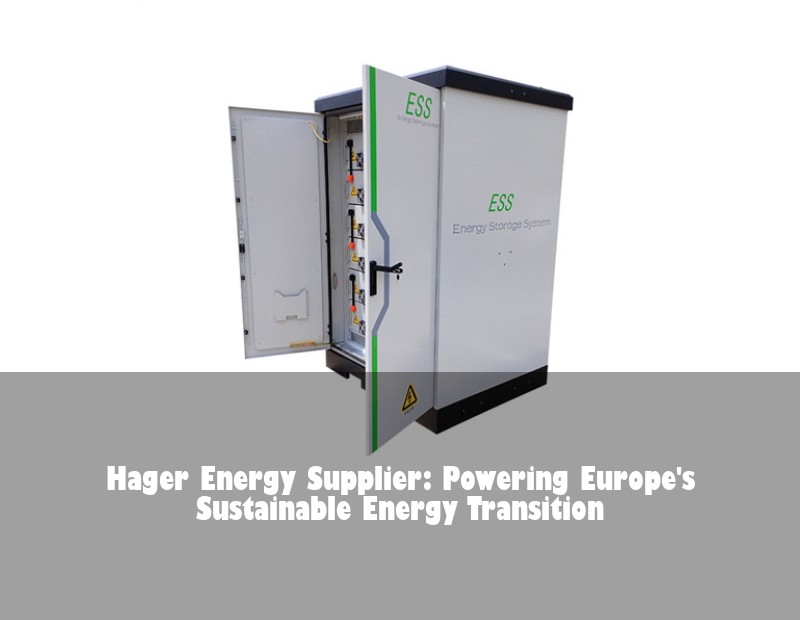 Hager Energy Supplier: Powering Europe's Sustainable Energy Transition