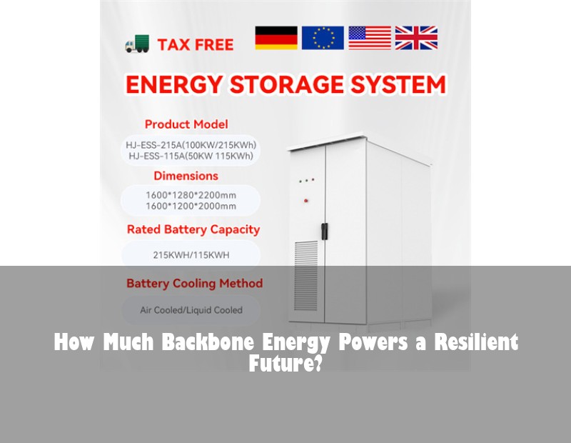 How Much Backbone Energy Powers a Resilient Future?