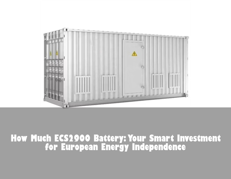 How Much ECS2900 Battery: Your Smart Investment for European Energy Independence