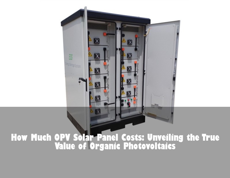 How Much OPV Solar Panel Costs: Unveiling the True Value of Organic Photovoltaics