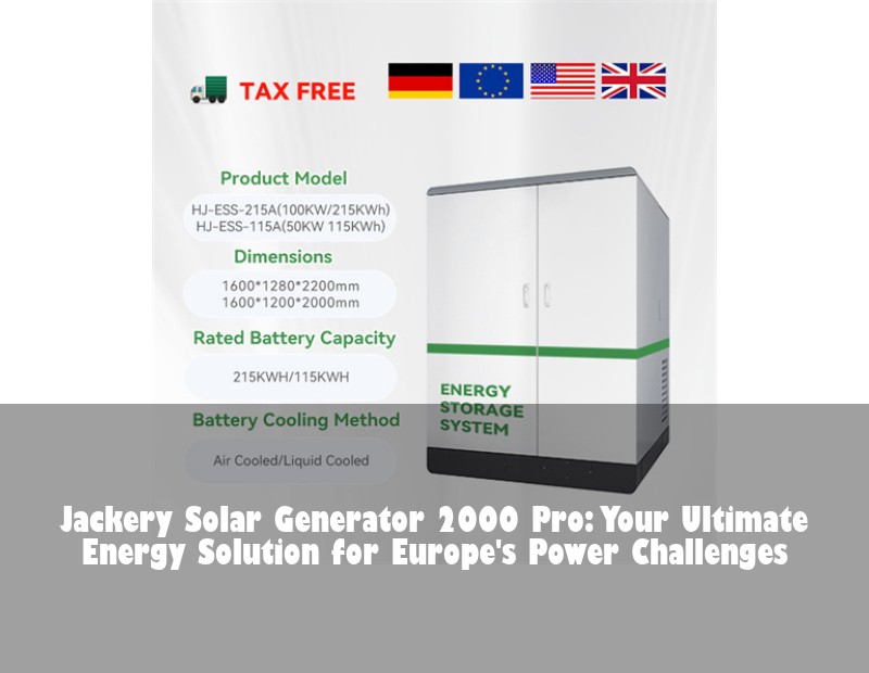 Jackery Solar Generator 2000 Pro: Your Ultimate Energy Solution for Europe's Power Challenges