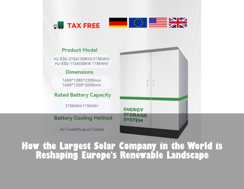 How the Largest Solar Company in the World is Reshaping Europe's Renewable Landscape