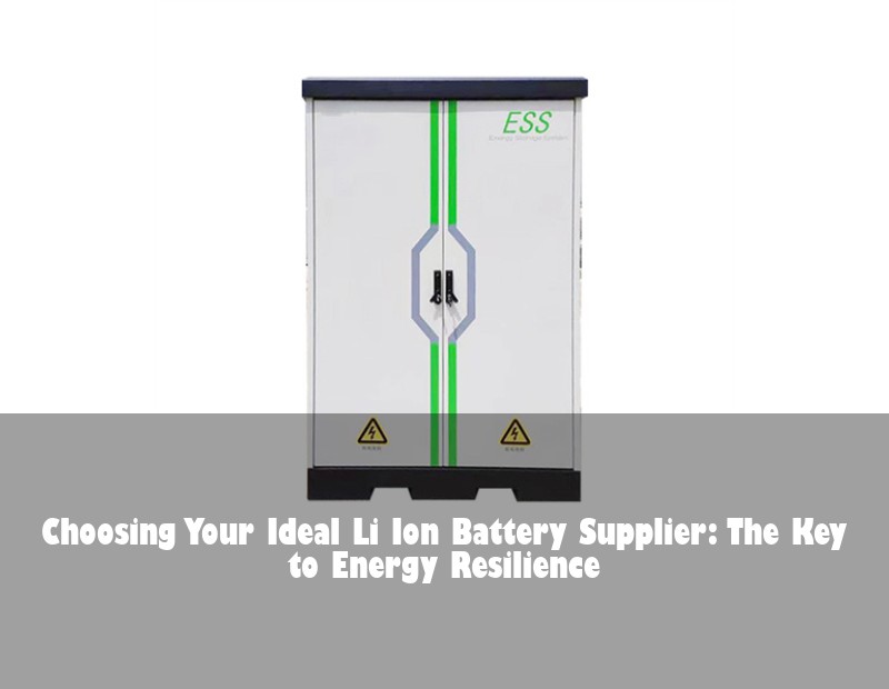 Choosing Your Ideal Li Ion Battery Supplier: The Key to Energy Resilience