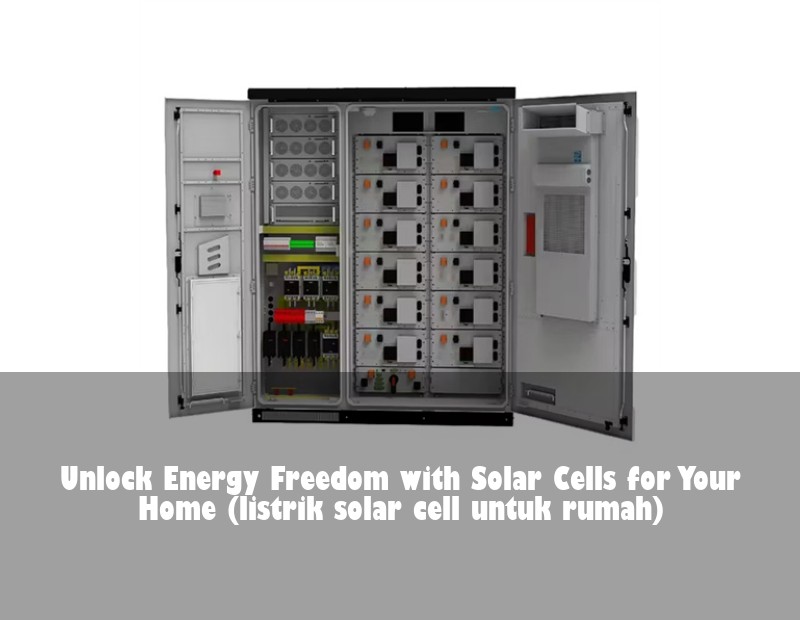Unlock Energy Freedom with Solar Cells for Your Home (listrik solar cell untuk rumah)