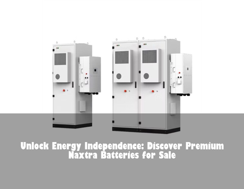 Unlock Energy Independence: Discover Premium Naxtra Batteries for Sale