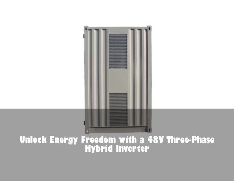 Unlock Energy Freedom with a 48V Three-Phase Hybrid Inverter